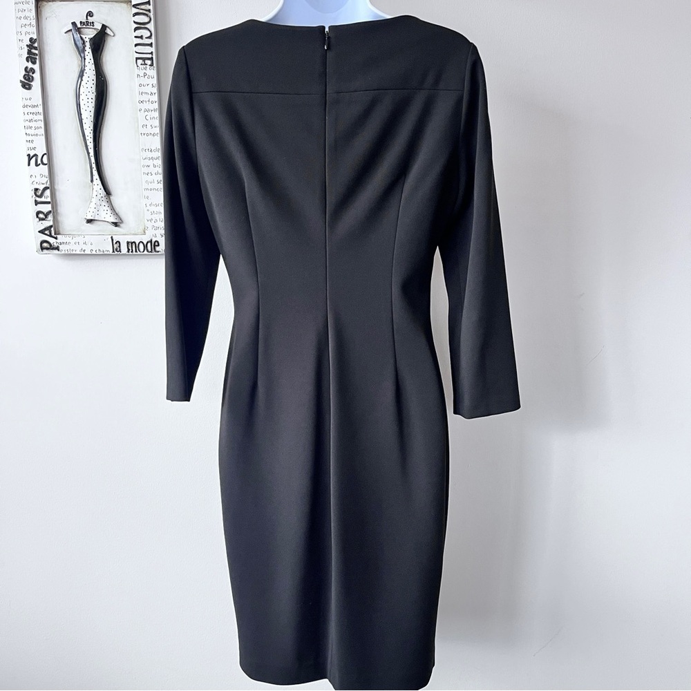 Calvin Klein Women’s Minimalist Scandi Girl Black Midi Dress Size 6 - Picture 2 of 9